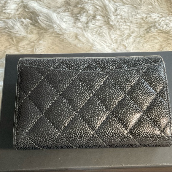 ***SOLD***Chanel Caviar Flap Wallet with silver hardware - Picture 3 of 10